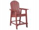Beliani Zestaw mebli balkonowych ADIRONDACK Czerwony 5