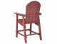 Beliani Zestaw mebli balkonowych ADIRONDACK Czerwony 7