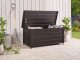 Skrzynia ogrodowa Beliani Skrzynia ogrodowa CAMPALTO Metal 113 cm 50 cm Ciemnobrązowy 2