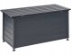 Skrzynia ogrodowa Beliani Skrzynia ogrodowa CAMPALTO Metal 123 cm 60 cm Ciemnoszary 4