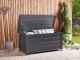 Skrzynia ogrodowa Beliani Skrzynia ogrodowa CAMPALTO Metal 113 cm 50 cm Ciemnoszary 2