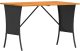vidaXL Stół ogrodowy z blatem z drewna akacjowego czarny 105x75x72 cm 3