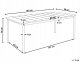 Beliani Stół ogrodowy 185 x 96 cm ciemne drewno FLAVIA 3