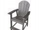 Beliani Zestaw mebli balkonowych ADIRONDACK Ciemnoszary 8