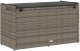 vidaXL Ławka ogrodowa ze schowkiem i poduszką Szara 100 cm Polirattan 6
