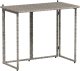 vidaXL Składany stół ogrodowy szary 90x51x75 cm polirattan 2