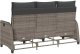 vidaXL Rozkładana Sofa Ogrodowa z Poduszkami L-kształtna Szara 7