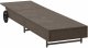 vidaXL Leżak na kółkach, z poduszką, brązowy, polirattan 5
