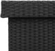 Skrzynia ogrodowa vidaXL Skrzynia ogrodowa z kółkami, czarna, 110x55x73 cm, polirattan 10
