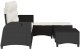 vidaXL 3-częściowy zestaw ogrodowy z poduszkami w kształcie litery L 5