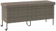 Skrzynia ogrodowa vidaXL Skrzynia ogrodowa z kółkami, szara, 160x55x75 cm, polirattan 1