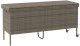 Skrzynia ogrodowa vidaXL Skrzynia ogrodowa z kółkami, szara, 160x55x75 cm, polirattan 6