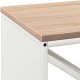 Drewutnia vidaXL Stojak na drewno opałowe z drewnianym blatem, 100,5x35,5x40 cm (864256 VidaXL) 8