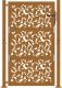 vidaXL Brama ogrodowa 105x155 cm Stal nierdzewna Wzór liścia 4