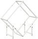 Drewutnia vidaXL Stojak na drewno opałowe biały 60x25x60 cm 1