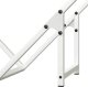 Drewutnia vidaXL Stojak na drewno opałowe biały 60x25x60 cm 7