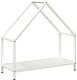 Drewutnia vidaXL Stojak na drewno opałowe biały 60x25x60 cm 1