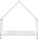 Drewutnia vidaXL Stojak na drewno opałowe biały 60x25x60 cm 4