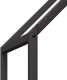 Drewutnia vidaXL Stojak na drewno opałowe czarny 60x25x60 cm 6