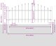 vidaXL Panel ogrodzeniowy z architektonicznym szpikulcem Biały Stal Średni 6