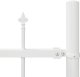 vidaXL Panel ogrodowy z kolebką Biały Metal Średni Wytrzymały 5