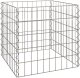 vidaXL Srebrny Metal 50 x 50 x 50 cm Wytrzymały Metalowe ogrodzenie 2