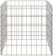 vidaXL Srebrny Metal 50 x 50 x 50 cm Wytrzymały Metalowe ogrodzenie 4