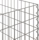 vidaXL Srebrny Metal 50 x 50 x 50 cm Wytrzymały Metalowe ogrodzenie 6