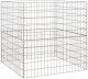 vidaXL Srebrny Metaliczny Stal Ocynkowana 100 x 100 x 100 cm Wytrzymały 2
