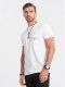 T-shirt męski bawełniany z nadrukiem na kieszonce Ombre Streetstyle  biały V8 OM-TSCT-0108 XXL 1