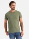 Zestaw męskich bawełnianych t-shirtów BASIC z okrągłym dekoltem  czarny/granatowy/khaki V3 OM-TSBS-0232 M 5