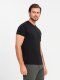 Męska koszulka z okrągłym dekoltem i logotypem SLIM FIT  czarna V3 OM-TSCT-0220 XXL 3