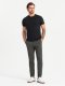 Męska koszulka z okrągłym dekoltem i logotypem SLIM FIT  czarna V3 OM-TSCT-0220 XXL 4