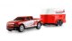 Amewi RC Pickup Die Cast mit Pferdeanhänger 1:64 RTR rot 1