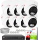 Zestaw do monitoringu IP KEEYO 8x LV-V-IP8M25DF-B-II 8Mpx IR 25m 1