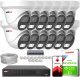 Zestaw do monitoringu IP KEEYO 12x LV-V-IP8M25DF-DL 8Mpx Podwójne oświetlenie 1