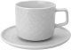 Filiżanka porcelanowa 250 ml + spodek Marrakesz Biały 1