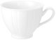 Filiżanka porcelanowa 250 ml + spodek Oktawa biała 0001 1