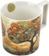 Duży kubek porcelanowy 750 ml Modern Tree 4