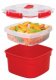 Sistema 1103, Steamer, Red, 3200 ml, Transparent, 13.53 cups, 238 mm 2
