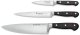 Zestaw- Nóż szefa 20 cm , kuchenny 16 cm i do warz 1