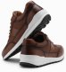 Męskie buty sportowe sneakersy ze skóry ekologicznej  brązowe V1 OM-FOSL-0181 44 3