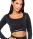 Longsleeve sportowy damski Yasmine Carpatree czarny top r L 1