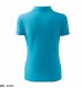 Pique Polo Free - ADLER - Pique Polo Free - Koszulka polo damska, 200 g/m2, 65 % bawełna, 35 % poliester - turkus L 3