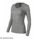Merino Rise LS - ADLER - Merino Rise LS - Koszulka damska, 190 g/m2, 100 % merino wełna - ciemnoszary melanż 2XL 1
