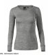 Merino Rise LS - ADLER - Merino Rise LS - Koszulka damska, 190 g/m2, 100 % merino wełna - ciemnoszary melanż 2XL 2