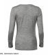 Merino Rise LS - ADLER - Merino Rise LS - Koszulka damska, 190 g/m2, 100 % merino wełna - ciemnoszary melanż 2XL 9