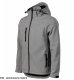 Kurtka męska MALFINI Performance 522 - ADLER - Softshell kurtka męska, 300 g/m2, 6% elastan, 94% poliester, - ciemnoszary melanż - rozmiar 3XL 3
