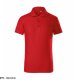 Pique Polo Free - ADLER - Pique Polo Free - Koszulka polo dziecięca, 200 g/m2, 65 % bawełna, 35 % - ciemnoszary melanż - 110 cm/4 lata-158 cm/12 lat 134 cm/8 lat 19