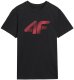 T-shirt męski 4F Koszulka regular z nadrukiem czarny M 1